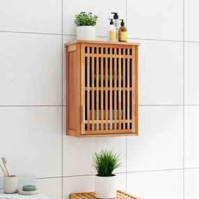 vidaXL Armário de casa de banho de parede 42x23x60 cm nogueira maciça
