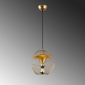 Candeeiro de Teto Telmander – Dourado Brilhante – 30 x 30 x 45-135 cm