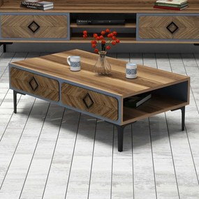 Mesa de Centro Samba – Nogueira Azul – 105 x 34,6 x 60 cm