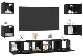 Conjunto de móvel de TV Outros com armazenamento com porta 7 pcs Carva