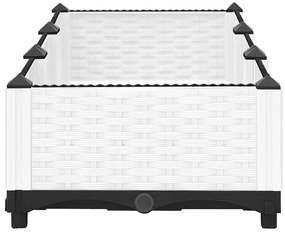 Canteiro elevado 120x40x23 cm polipropileno