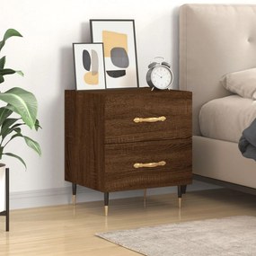vidaXL Mesa cabeceira 40x35x47,5cm derivados madeira carvalho castanho