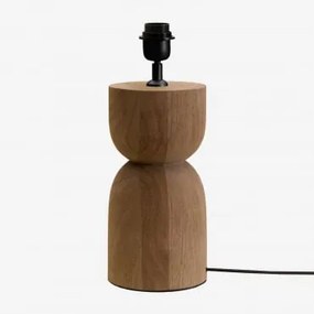 Base Para Lâmpada De Mesa Diniz Madeira De Manga & ↑30 Cm - Sklum