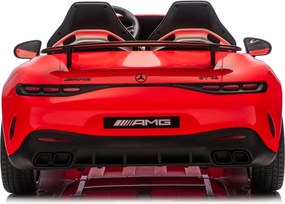 Carro elétrico para Crianças 24V, 2 Lugares, 4x4  Mercedes-Benz GT63 AMG, Rodas de espuma EVA, assento Couro ecológico Vermelho