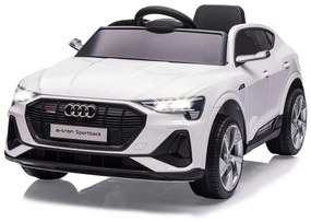 Carro elétrico para crianças Audi e-tron Sportback branco 12V 2,4GHz