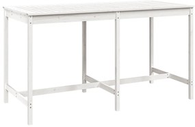9 pcs conjunto de bar para jardim pinho maciço branco