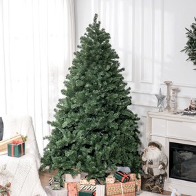 Árvore de Natal Artificial, 145 x 145 x 210 cm, Suporte Metálico Estável, Verde