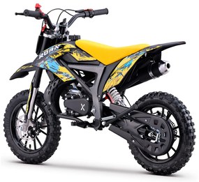 MINI MOTO PARA CRIANÇAS MiniCross Roan 709 gasolina 49cc 4.5CV AMARELA