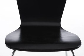 Conjunto de 4 cadeiras cozinha e jantar Aaron 43 x 84 x 50 cm Preto