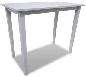 vidaXL Mesa de bar em madeira branca