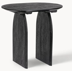 Mesa de apoio oval em madeira de manga Monterrey