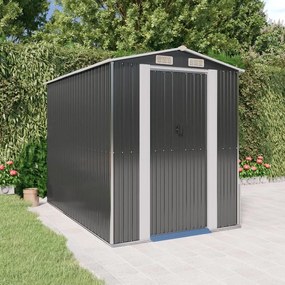 vidaXL Abrigo de jardim 192x274x223 cm aço galvanizado antracite