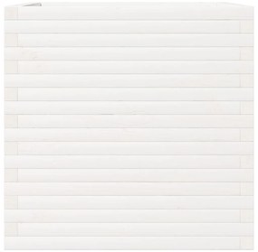 Vaso/floreira de jardim 70x70x68,5 cm pinho maciço branco