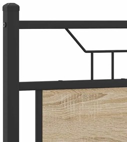 Estrutura cama s/ colchão derivados de madeira carvalho sonoma