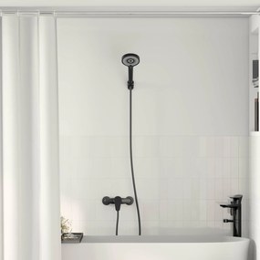 vidaXL Conjunto de Cabeça de Chuveiro Preto G 1 / 2 polegadas