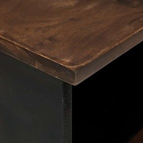 Armário de TV - 80x33,5x46 cm, Feito de Madeira Sólida e MDF.