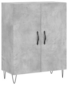 Armário alto 69,5x34x180 cm derivados de madeira cinza cimento