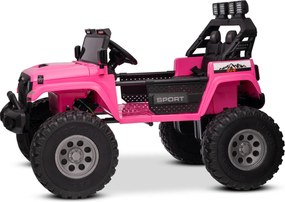 Jipe elétrico para crianças OFFRIDE 4x4 2 Lugares 24V bateria de litio, Rodas Grandes EVA com suspensão nas rodas traseiras, controlo remoto, luzes LE