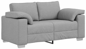 Sofá Loveseat - Cinza Claro, Tecido de 120 cm
