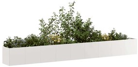 vidaXL Plantador 360x40x40 cm aço inoxidável