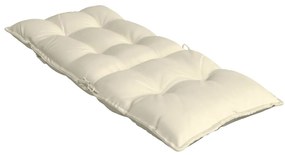 Almofadões p/ cadeira encosto alto 2pcs tecido oxford cor creme