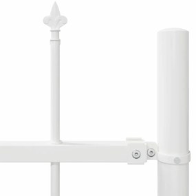 Cerca para Jardim Branco 5.1 x 1 m Aço revestido a pó