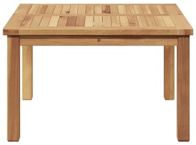 Mesa de centro Castanho 60 x 60 x 36 cm Madeira de teca sólida
