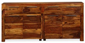 Aparador em madeira de acácia maciça 160x35x75 cm