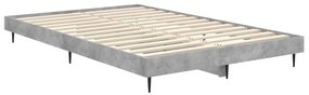 Estrutura de cama 120x190 cm derivados de madeira cinza cimento