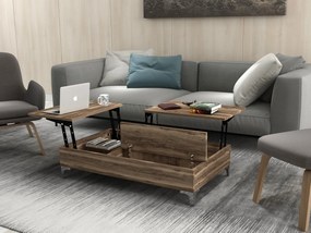 Mesa de Centro Esinti – Nogueira – 121x28x69,2 cm | Tribo Home