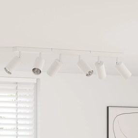 Spotlight de Teto 6 Direções Ajustáveis Branco GU10