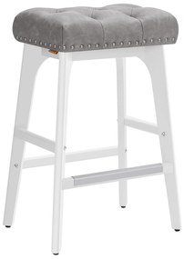 Banquetas de bar modernas para a cozinha com assento acolchoado | VASAGLE | 44 x 32 x 66 cm | LBC085G01.