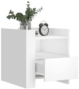 Mesa cabeceira 45x50x50 cm derivados de madeira branco