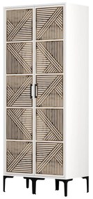 Guarda-Roupa Kumsal PP – Branco – 80 cm x 47,5 cm x 201,4 cm