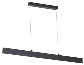 Candeeiro suspenso cinzento escuro incluindo LED com controlo remoto - Casper Moderno