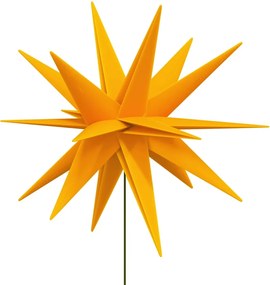 Luzes de Natal com espigões 3 pcs LED dobrável 35 cm amarelo