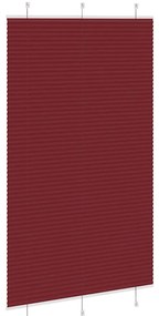 Plissado Cego Bordéus Vermelho 120x200 cm Largura Tecido