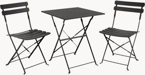 Conjunto de jardim dobrável em metal Ponte, conjunto de 3