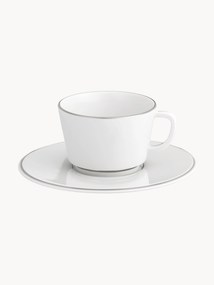 Chávenas de café com pires em porcelana artesanais Vitruv, 2 uni.