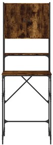 Armário p/ máquina de lavar 68x48,5x194 cm cor carvalho fumado