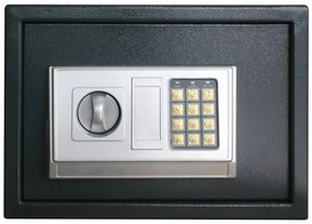 Cofre Eletrônico com Prateleira Cinza Escuro 35x25x25 cm Aço