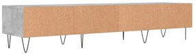 Móvel de TV 150x36x30 cm derivados de madeira cinzento cimento