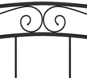 Estrutura de cama 160x200 cm metal preto