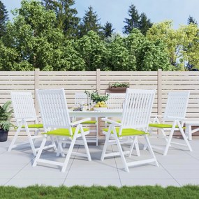 vidaXL Almofadões cadeiras jardim 6pcs tecido oxford verde brilhante