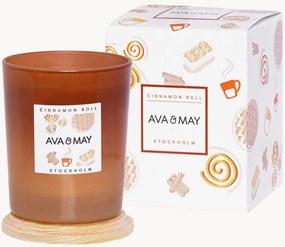 Vela perfumada artesanal Cinnamon Roll (Baunilha, Canela, Caramelo)