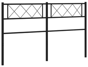 Cabeceira de cama 135 cm metal preto