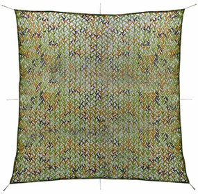 Rede de camuflagem com saco de armazenamento 6x6 m
