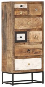 vidaXL Armário de gavetas 45x30x105 cm madeira recuperada maciça