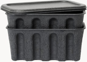 Caixas em polpa de papel Pulp, P 18 cm, conjunto de 2