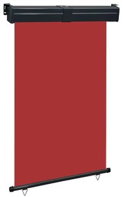 Toldo lateral para varanda 125x250 cm vermelho